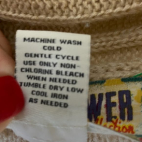 Wall Flower Open Cream Cardigan Sweater SIze M‎ - Picture 3 of 3